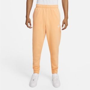Nike Sportswear Club Fleece Joggers. Light Orange. Size Large.